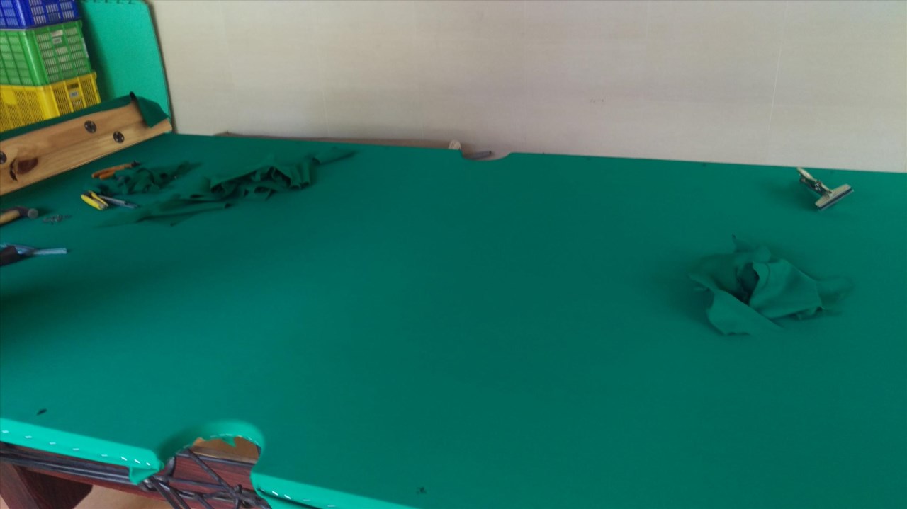 撞球檯布更換