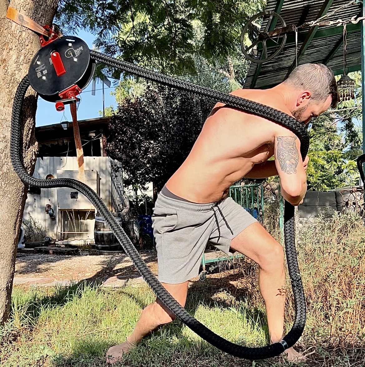 繩索阻力訓練組(訓練速度 肌肉耐力 協調性 敏捷性 心肺功能訓練)